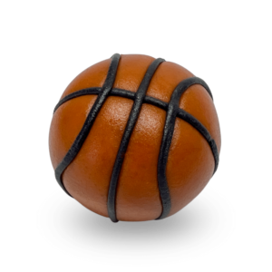 Marzipan basketball figurine